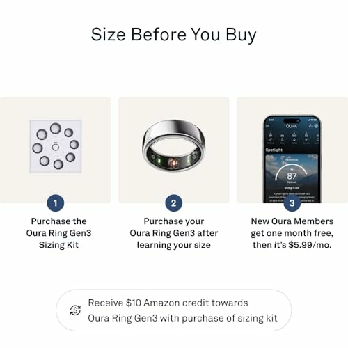 Oura Ring Gen3 Sizing Kit